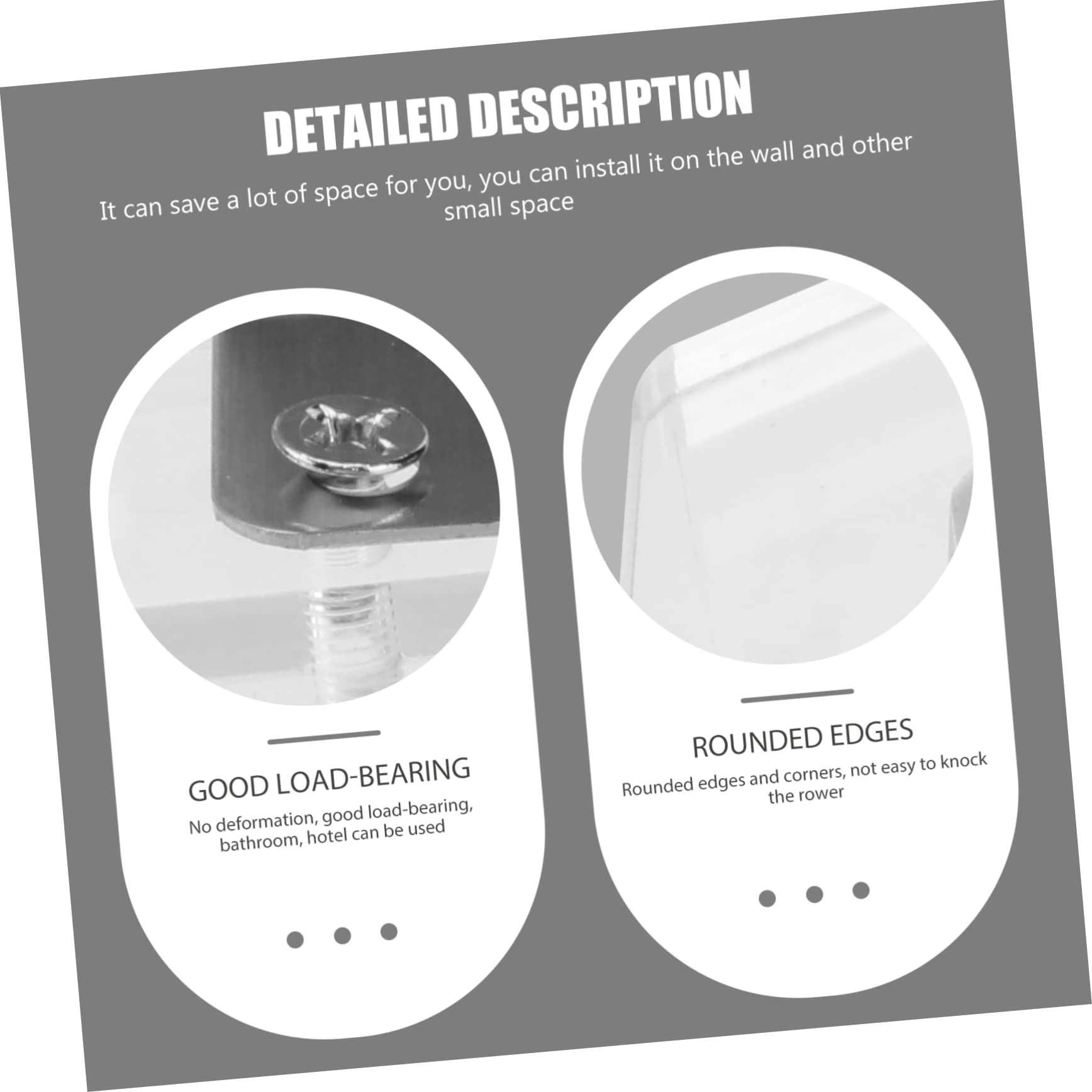 TOPBATHY 3pezzi Supporto Per Asciugacapelli Da Bagno Mensola Murale Per Asciugacapelli Design Moderno e Resistente Per Spazi Ridotti e Bagni Eleganti