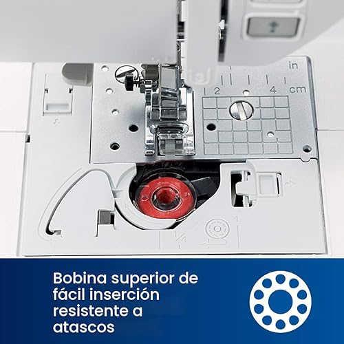 Miniatura 6 de Máquina computarizada para costura y bordado Brother HC1850 con 130 hileras integradas, 9 prensatelas, fuentes para costura, tabla ancha, y DVD