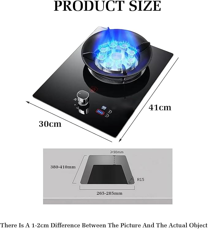 Estufa de Gas 1 Puesto 41 cm con Temporizador y Protección de Apagado miniatura 3