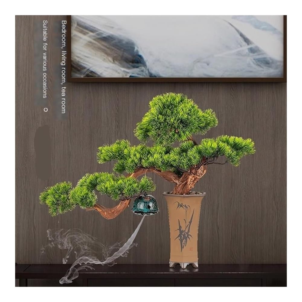 Sztuczne rośliny Sztuczne drzewko bonsai w doniczce – wystrój biura, salonu, domu i hotelu