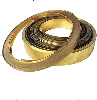 Zkenshan-Copper Sheet Brass Strip Thin Gold Sheet Yellow Copper Foil Brass Plate, Thickness 0.01 0.02 0.03 0.05 0.1 0.2 0.3 0.5MM, High Purity and Durable
