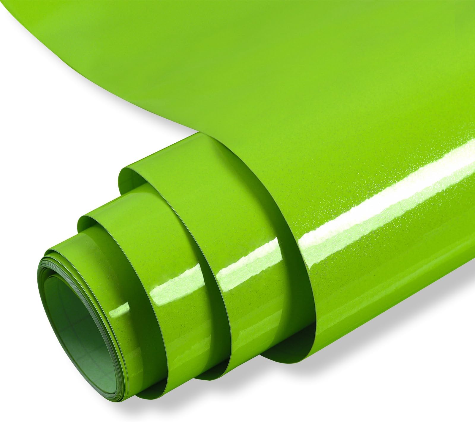 Hode Vinyl Wrap Dark Green Sticky Back Plastic Roll 60cmX5m, Green Glitter Effect Self Adhesive Wallpaper for Furniture Stickers, Peel and Stick Kitchen Bathroom Covering Contact Paper (High Gloss)