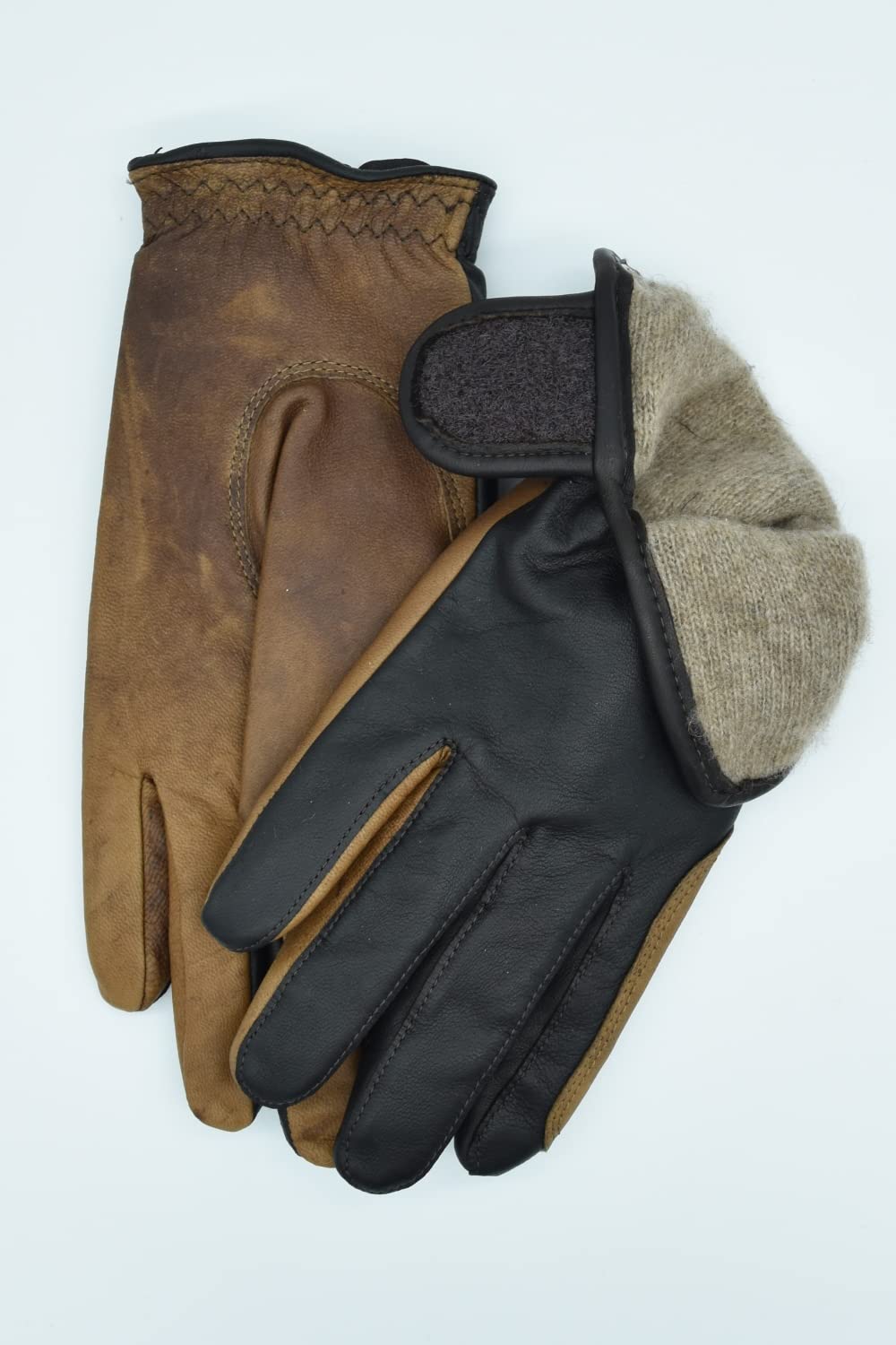 haukeschmidt Guantes de hípica unisex, talla 6,5, color marrón claro