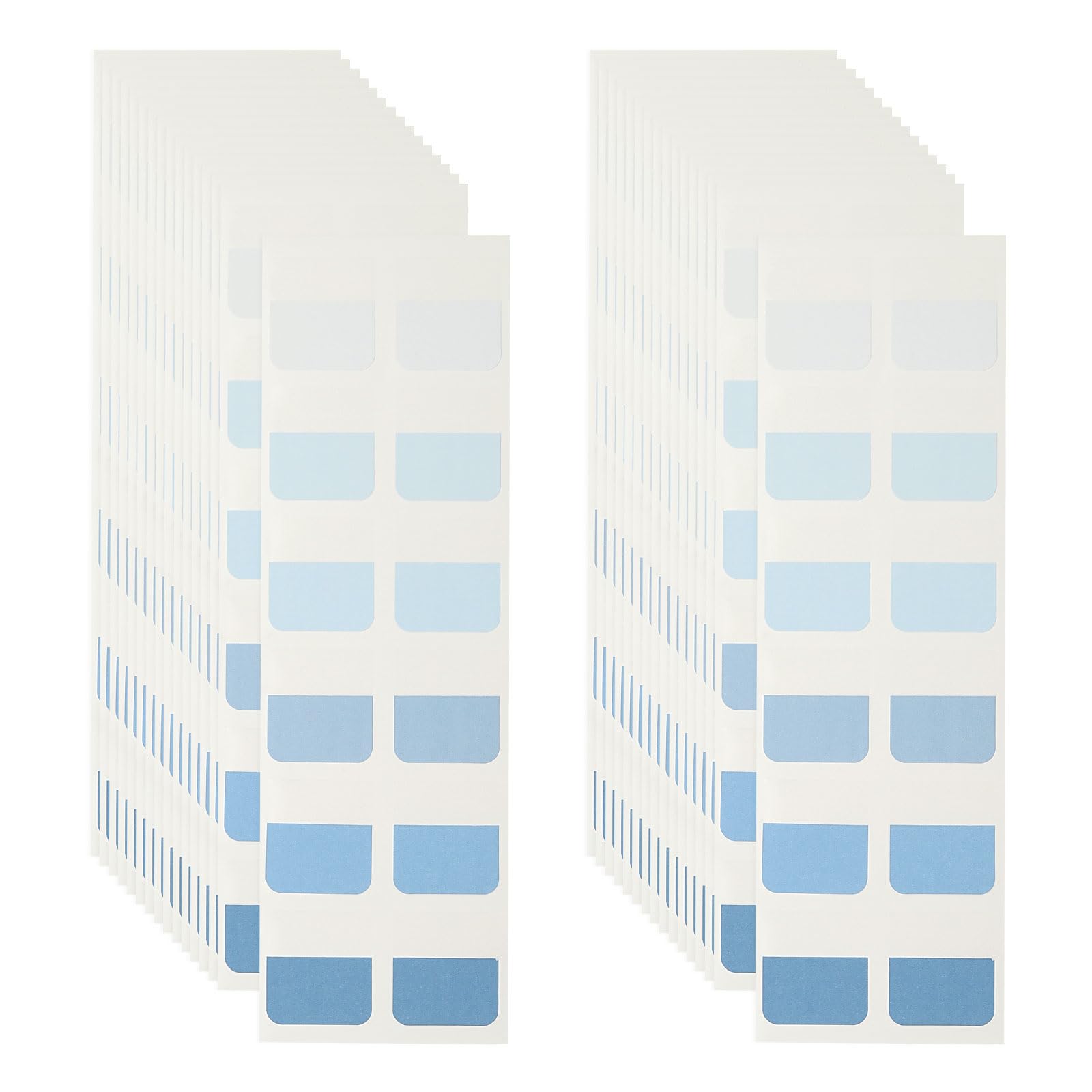 PATIKIL Clear Index Sticky Tabs, 240 Pcs Medium Transparent Sticky Notes Bookmarks Planner Stickers Page Tabs for Office Notebooks File Folder Ledger Book, Gradient Blue