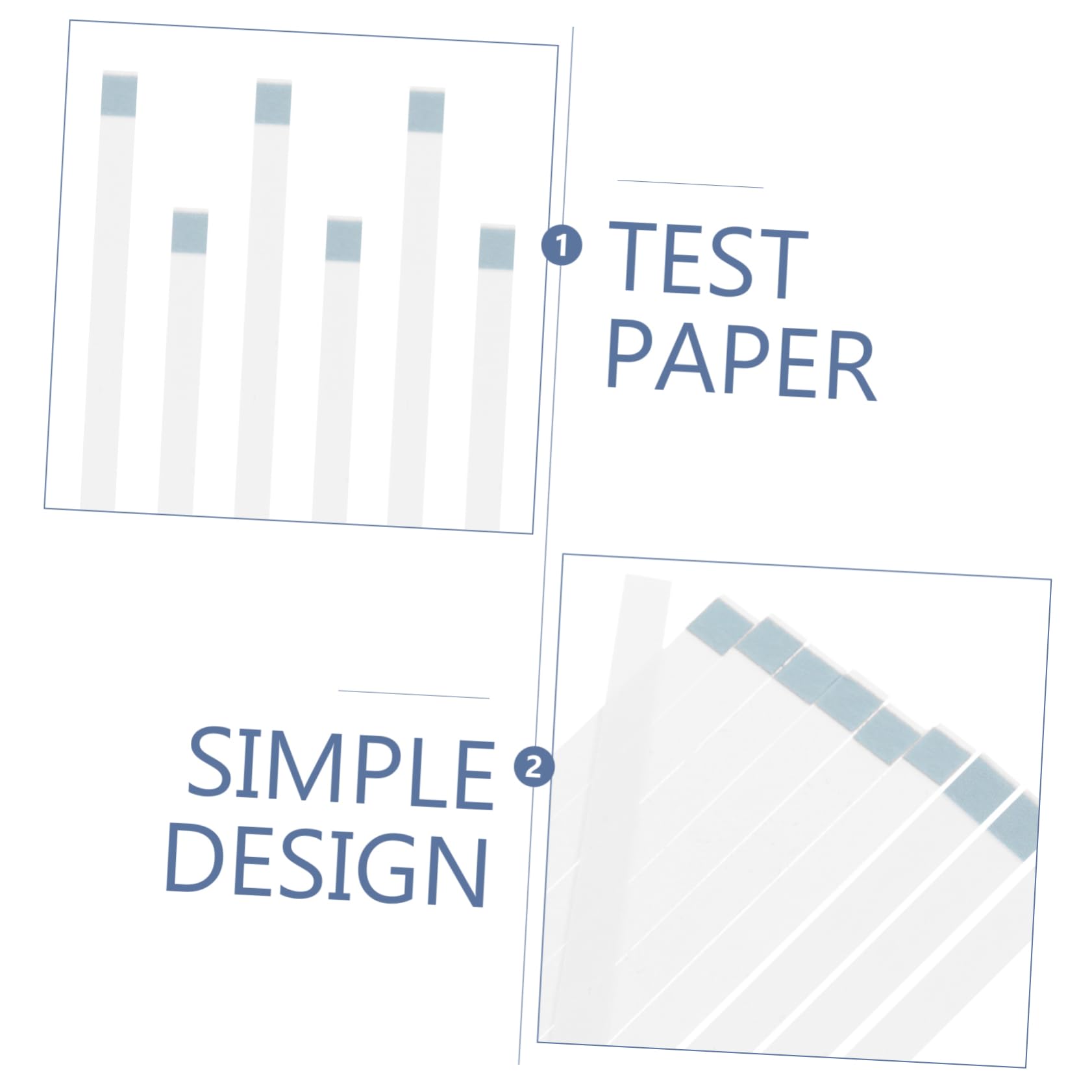 Cabilock 5 Set Strisce Reattive per Acqua Carta per Test 'Acqua Carta per Test ' per Test Strisce Reattive per Strisce Reattive per 10 Pezzi*5