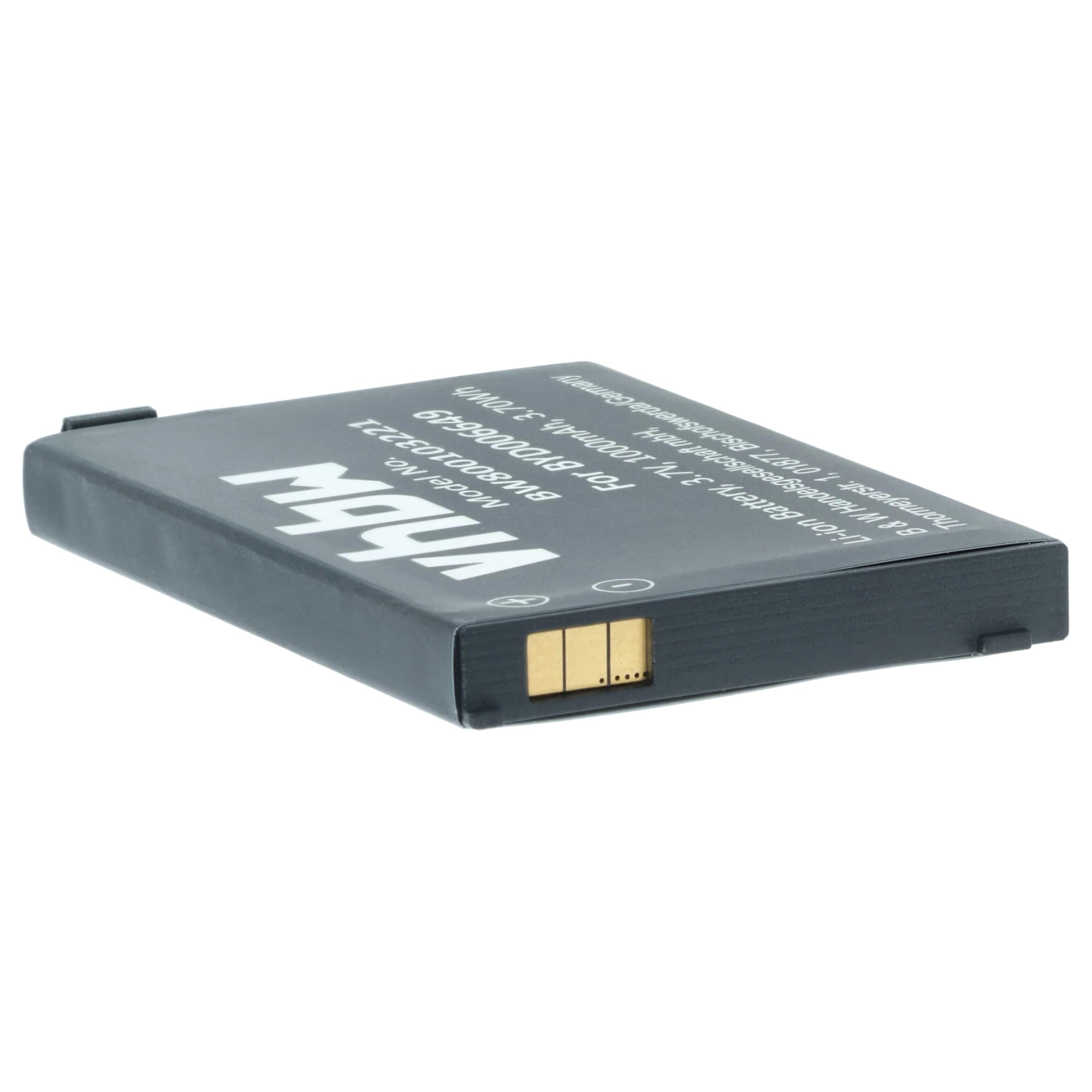 vhbw Batería Recargable Compatible con Nuk 10256296, BM300 Parent Unit, Eco Control + Video Monitor de bebé (1000 mAh, 3,7 V, Li-Ion)