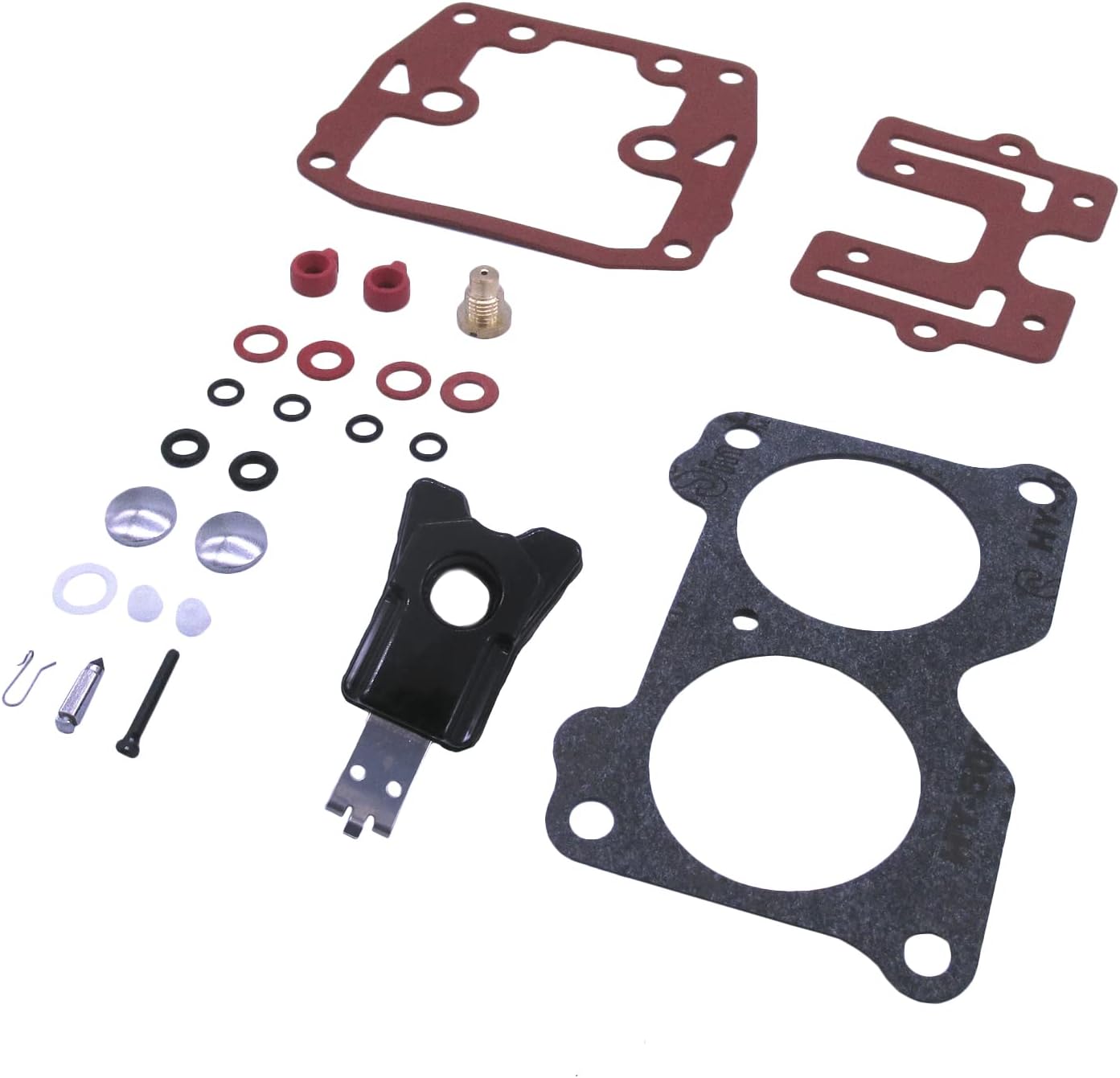 Boat Engine 0439076 439076 777718 390055 392550 398526 435443 434888 439076 433519 Carburetor Rebuild Repair Kit for Evinrude Johnson OMC V4 85HP 90HP 100HP 115HP 125HP 140HP-235HP, fit Sierra 18-7046