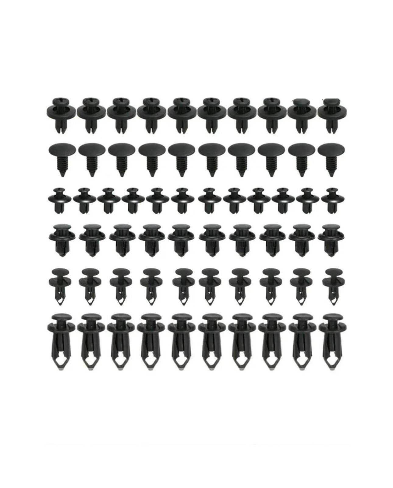 KXFVYNE 6 Size 60Pcs Auto Fastener Clips Compatible R51 2005-2012 Sticker