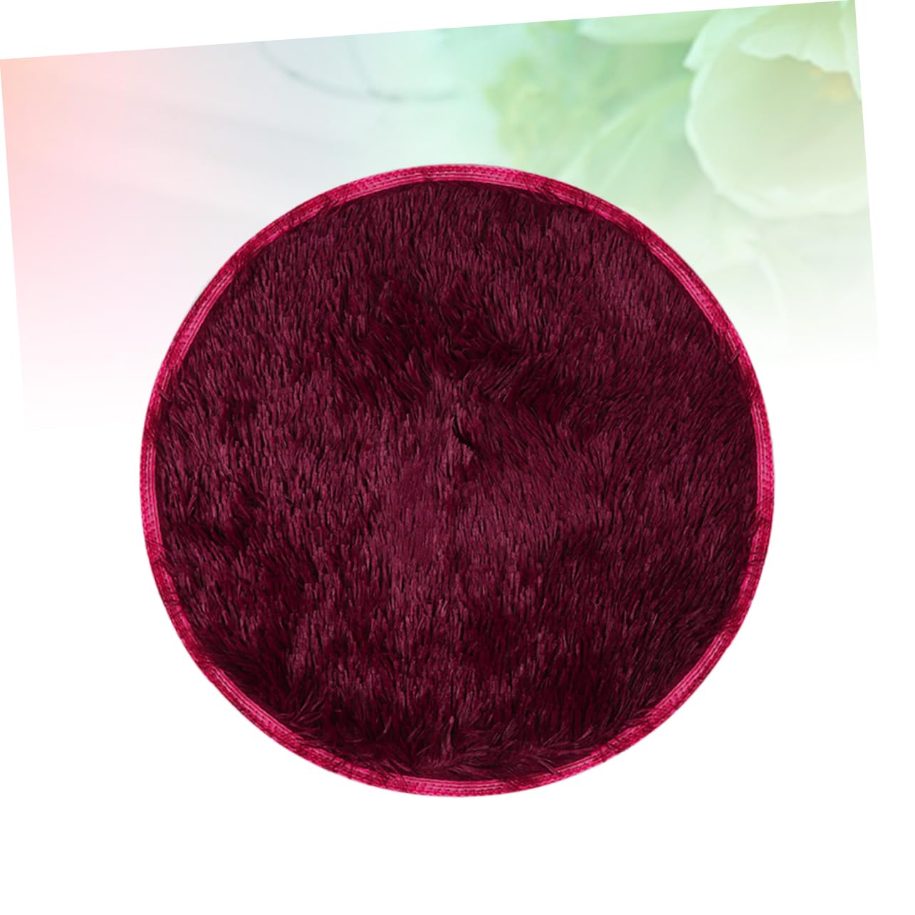 BESTonZON Pets Plush Cushion Adorable Round Warm Soft Durable Dog Mat Non Slip Design for Cots Color for