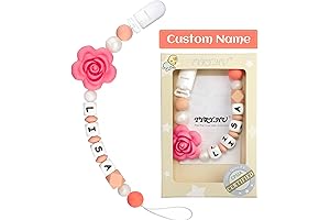 Personalized Pacifier Clip with Name for Baby
