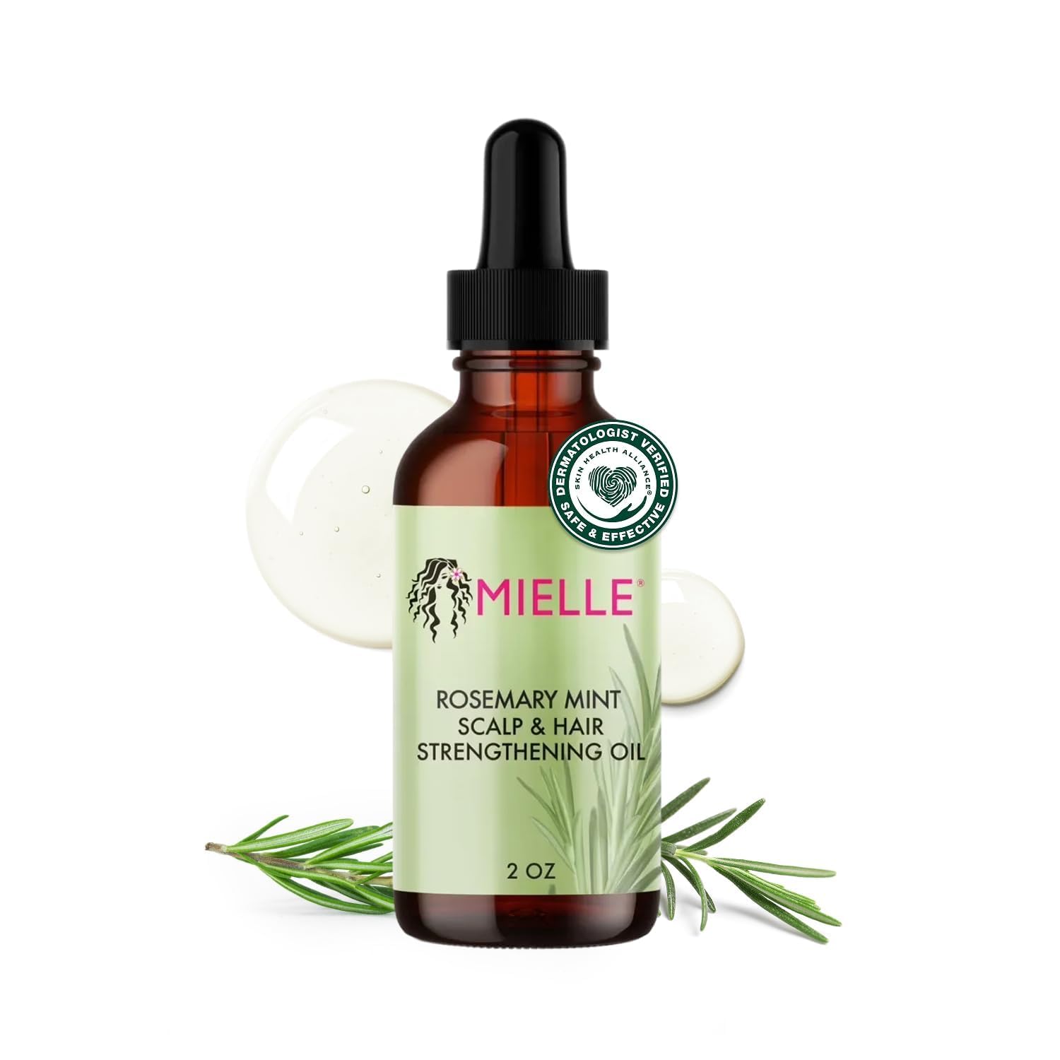 Mielle Organics Rosemary Mint Scalp & Hair Strengthening Oil, 2 Ounce
