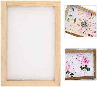 Paper Making Kit,Paper Making Frame,Wooden Paper Making Mesh Frame Mould Screen Deckle Tools for DIY Crafting Papermaking ...