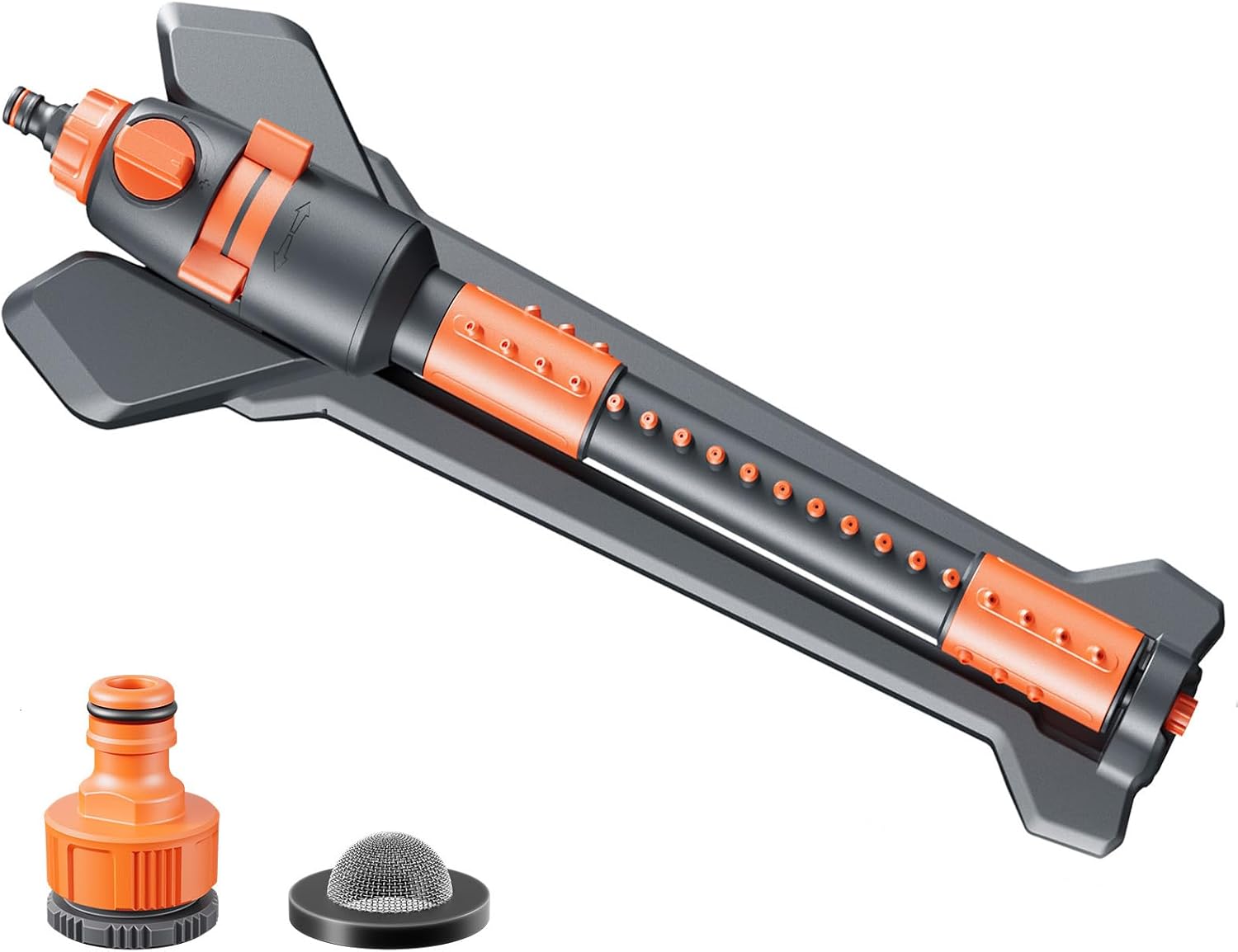 Oscillating Sprinkler with Metal Base Covers Up to 3,766 sq. ft.