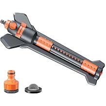 Oscillating Sprinkler with Metal Base Covers Up to 3,766 sq. ft.