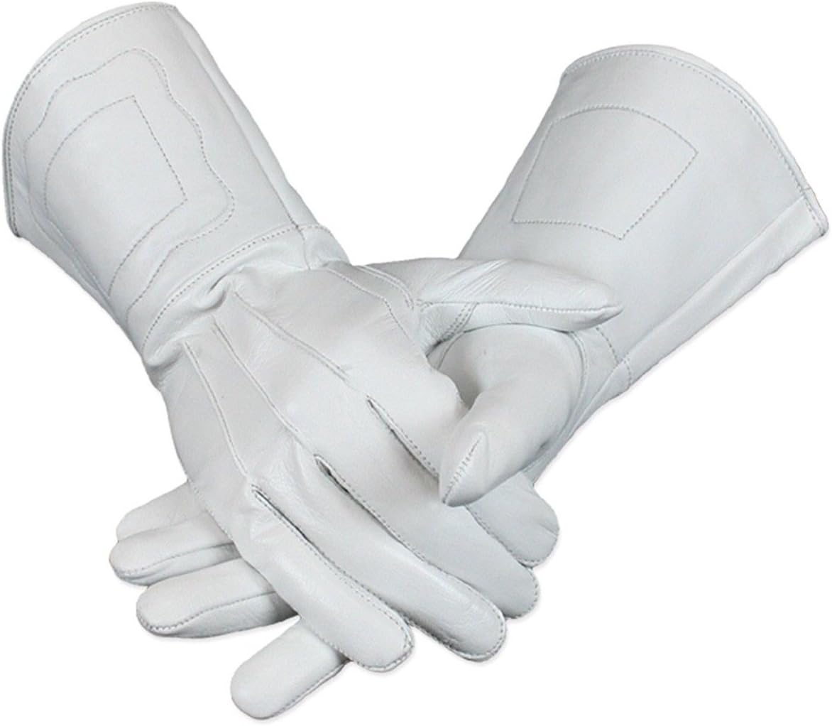 Medieval Gauntlet Leather Cosplay Gloves Long arm Cuff
