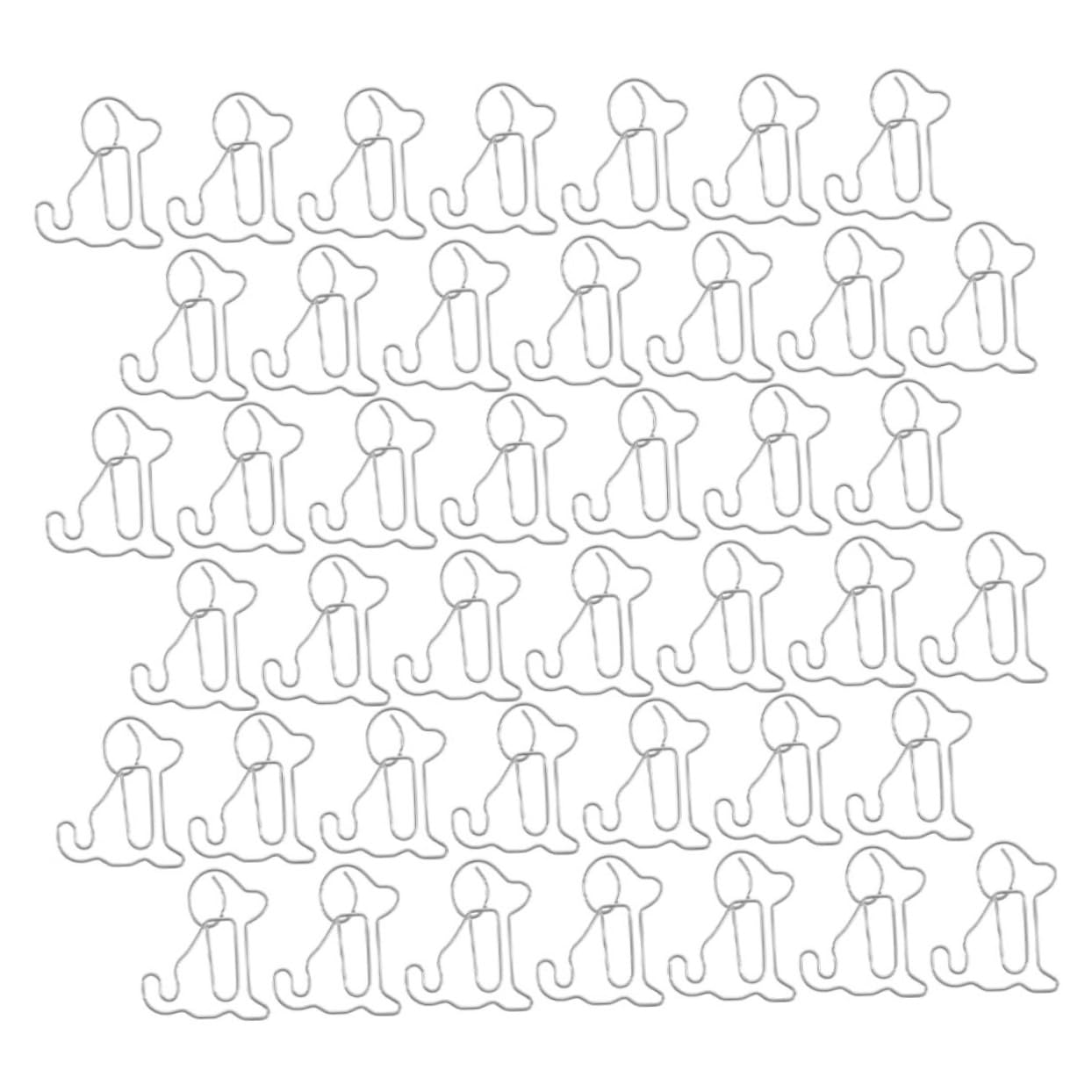 Alipis 500pezzi Clip Forma Di Cane Di Graffette Metalliche Riutilizzabili Per Ufficio Creative e Decorative Per Segnalibri e Organizzazione Documenti