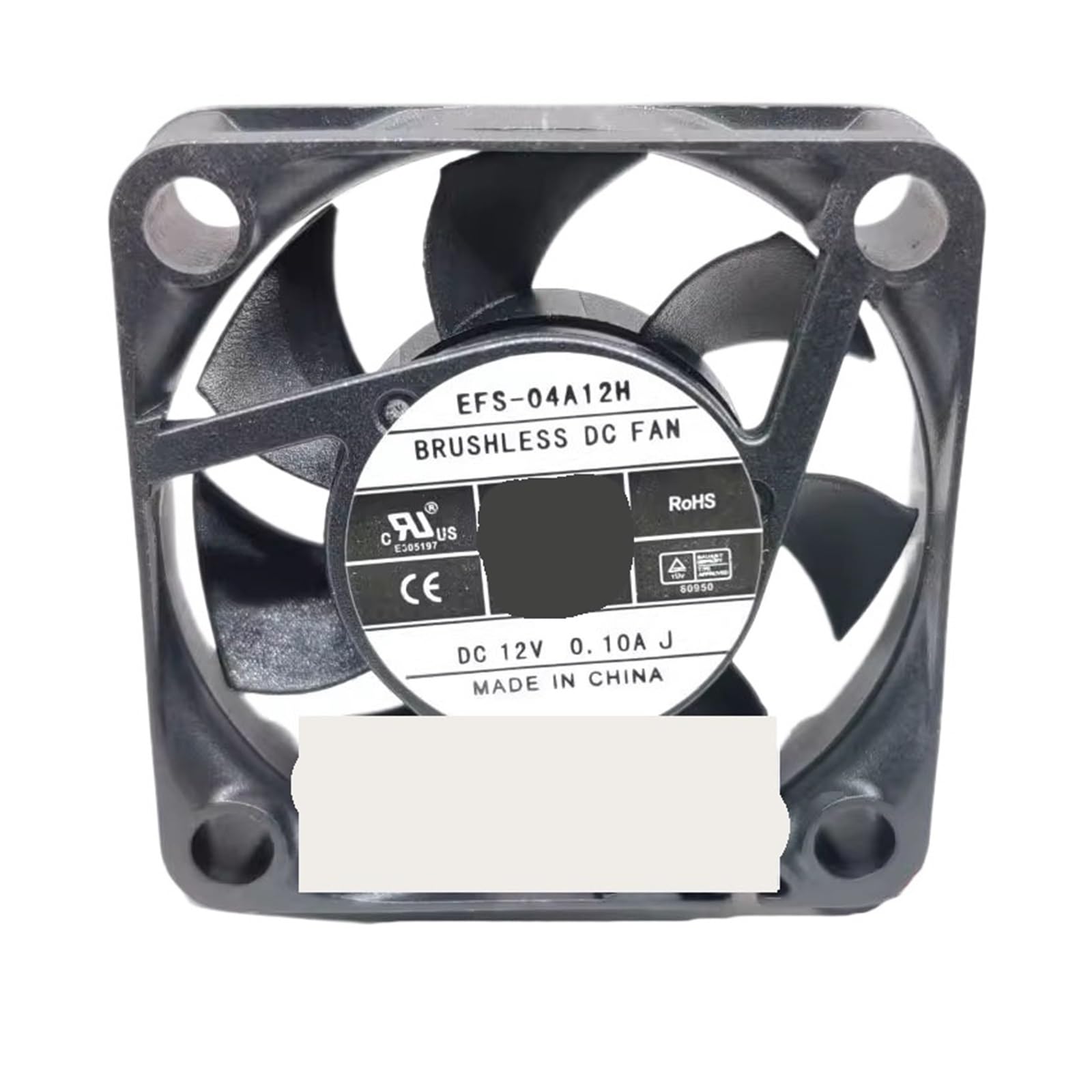 TYHUJKKL 2pcs 40mm 12V Case Fan 4010 12V 0.10A EFS-04A12H 2-wire 40X40X10mm Cooling Fan