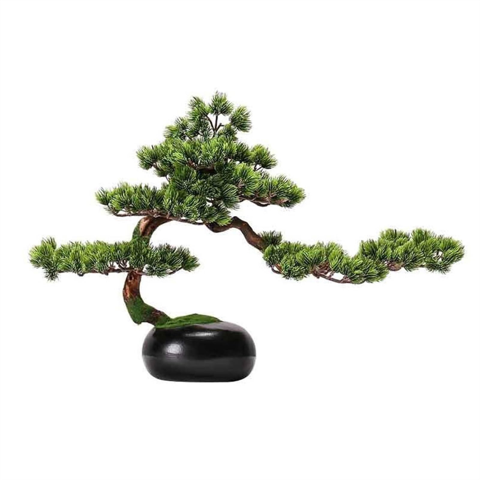 HCZKIUJY Bonsai Artificial Greenery Ornaments Chinese Feng Shui Furnishings Living Room Entrance Office Decoration Potted Plants Plant