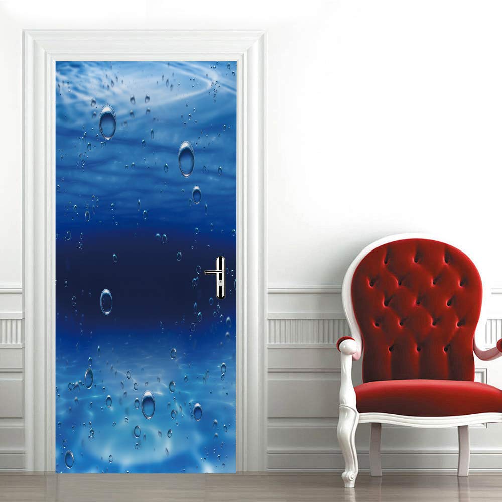 Poster Trompe l'oeil Porte mural pour creer une evasion marine dans le salon