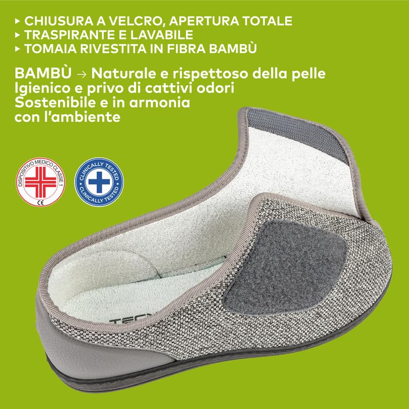 EXTRO STYLE - Scarpe Ortopediche Donna e Uomo, Tecnica 3M, Per Alluce Valgo e Dolori Articolari, Scarpe Traspiranti Antiscivolo con Tomaia in Cotone Microforato, Plantare Estraibile