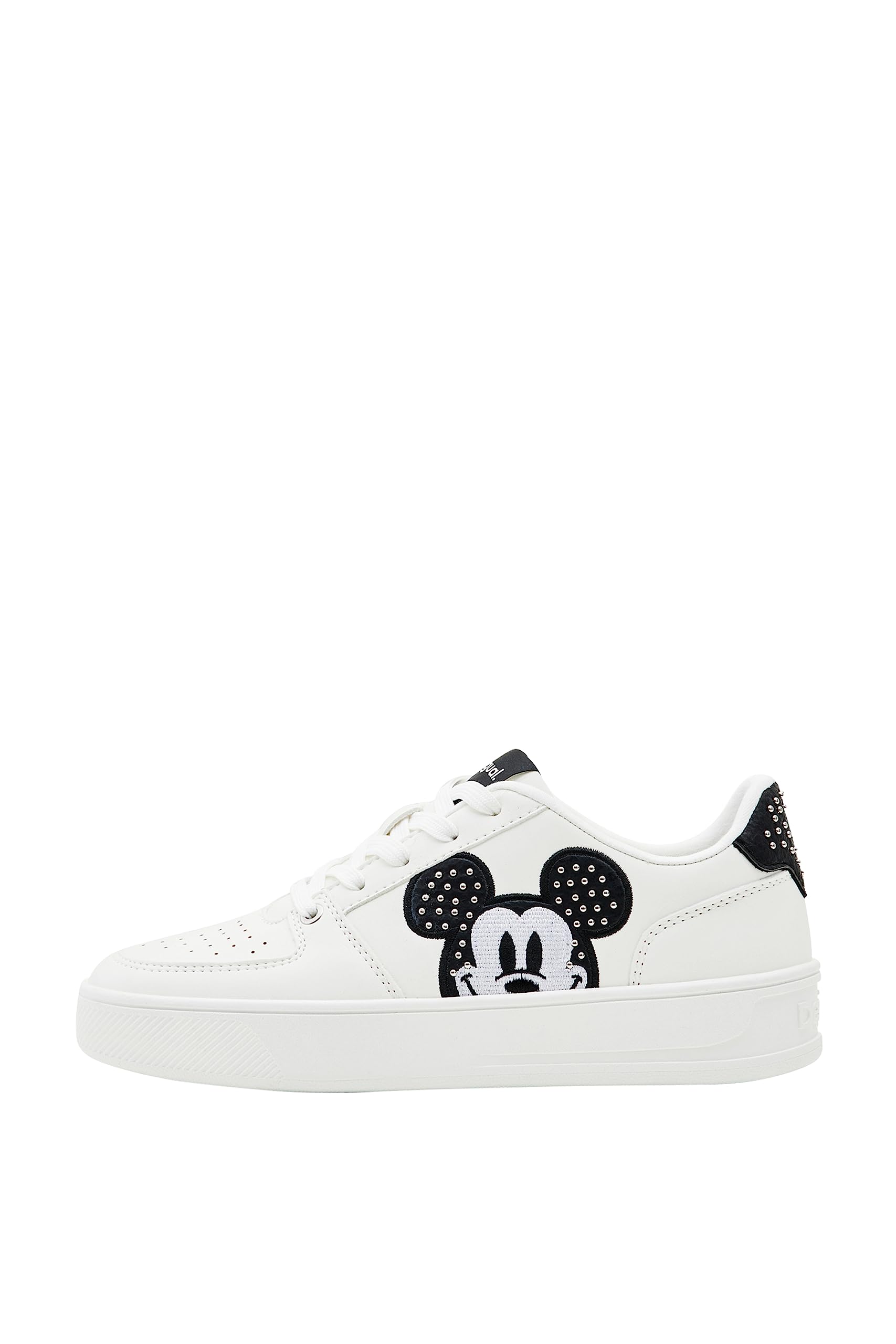 Desigual Damen Shoes_Fancy_Mickey Studs, White, 41 EU