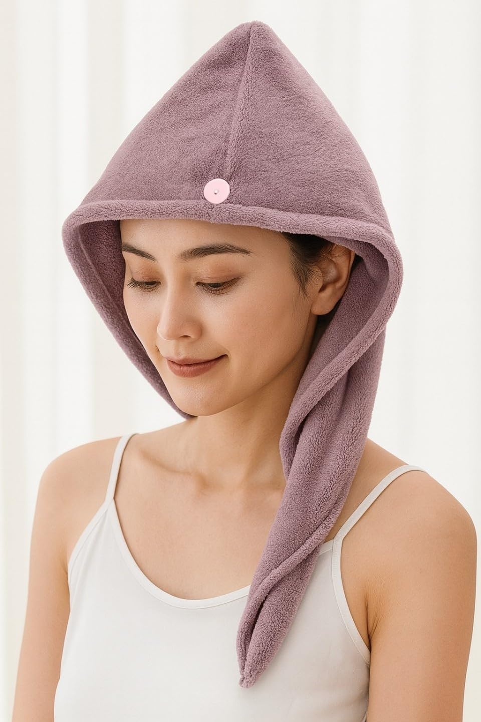 Peach Microfiber Bath Towel - Ultra Soft & Absorbent -11
