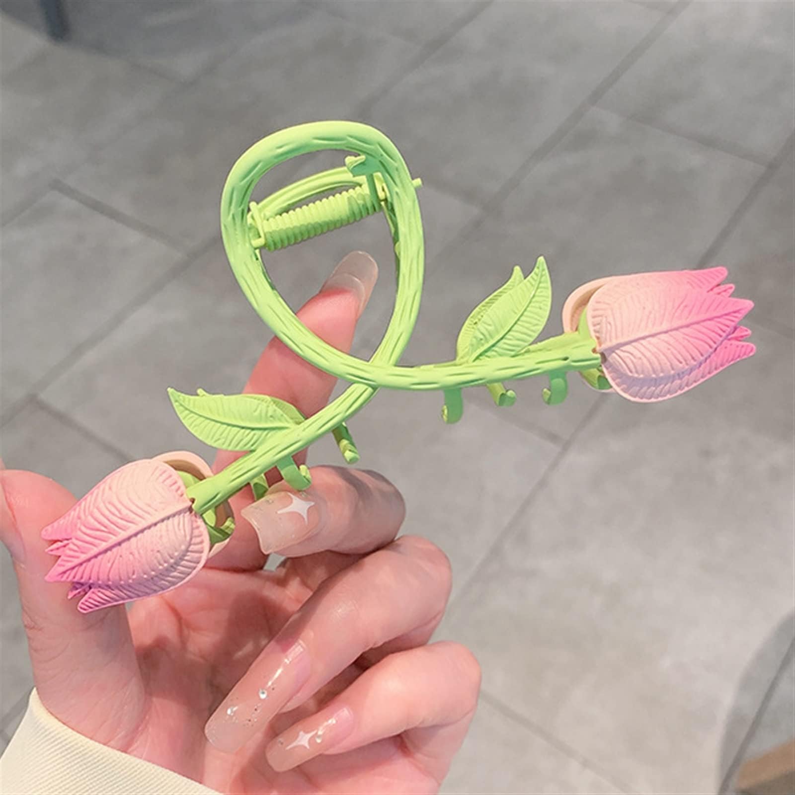 GALORI Women's Hair Clip Women Elegant Flowers Hollow Geometric Metal Hair Claw Vintage Hair Clips Headband Hairpin Hair Accessories (Color : 0754-1 10CM)