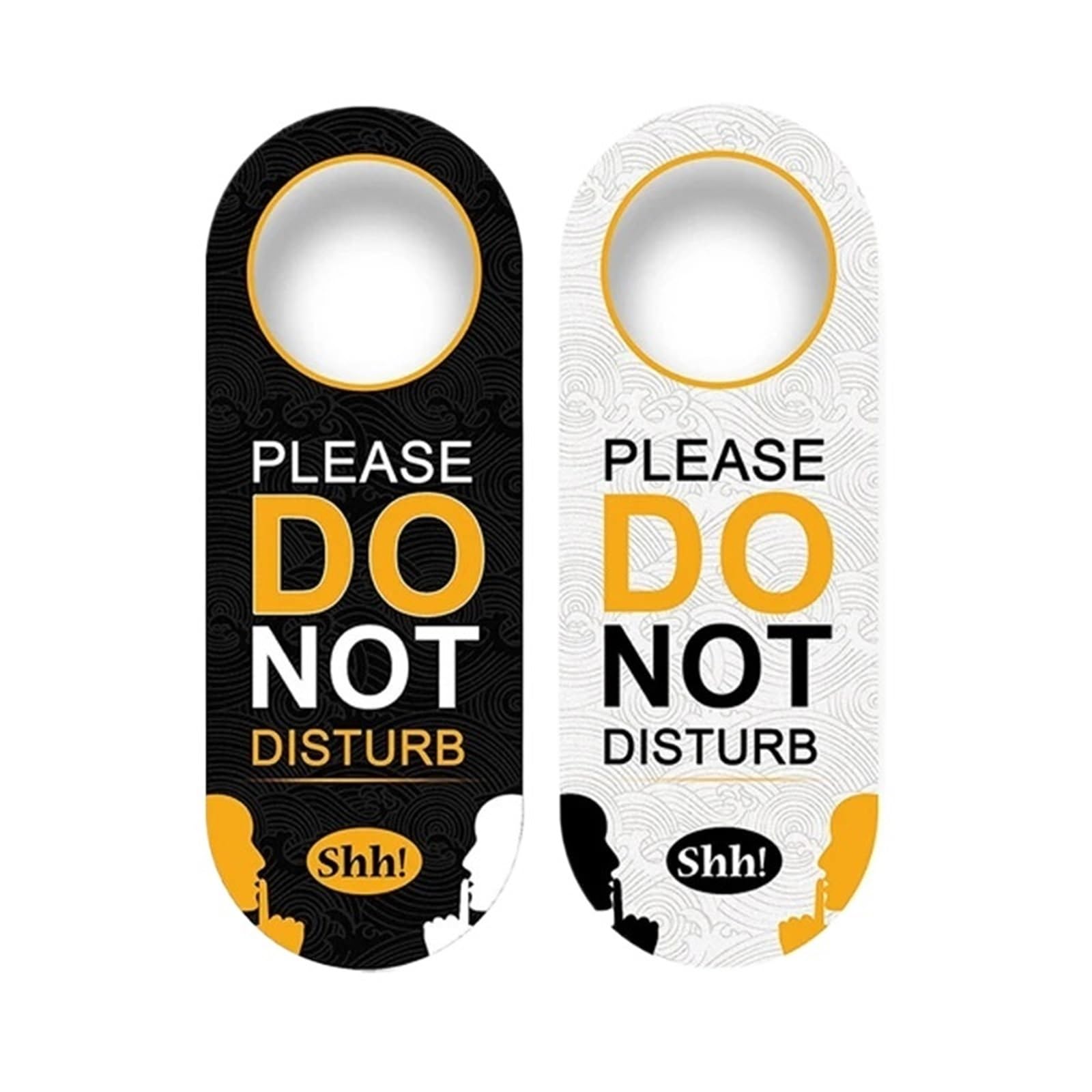 Door Handle Hanging Sign Please Do Not Disturb Door Sign Hotel Bulletin Board Pendant Label Hanger Tags Club Cafe Office Prompt(Color 1)
