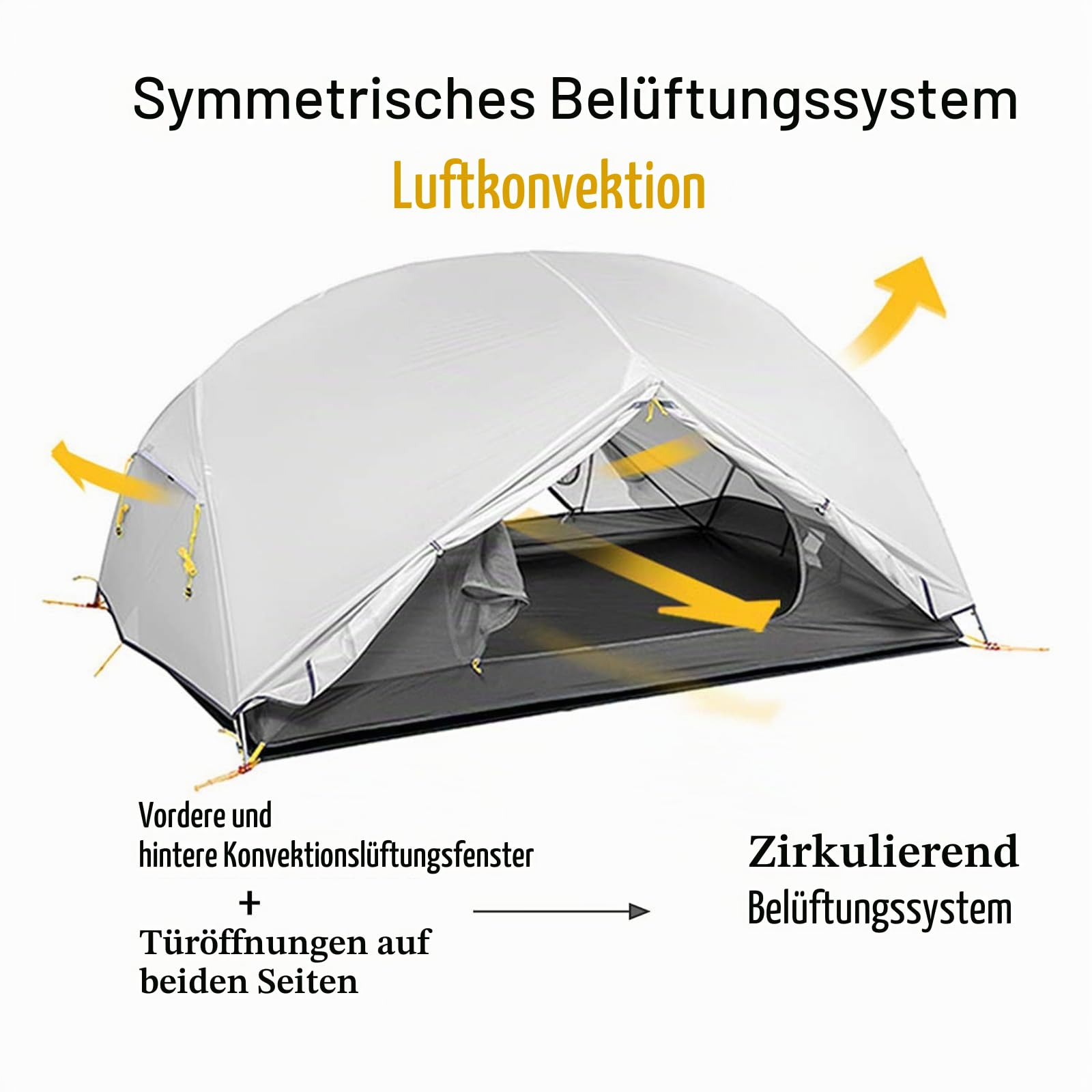Naturehike Mongar Backpacking Camping Tent 2 Person Lightweight 3 Season Waterproof Hiking Tent Double Crossbars Easy Setup Double Layer for Hunting Outdoor Mountaineering Travel with Footprint