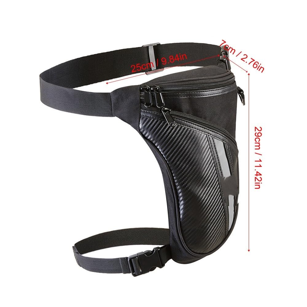 Sacoche De Jambe Moto Sac de Jambe Moto Taille Goutte Cuisse Hanche Ceinture Banane Sac Cavalier en Plein air Poche Voyage Sacs