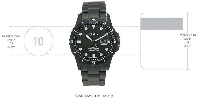Buy Fossil Analog Black Dial Men's 