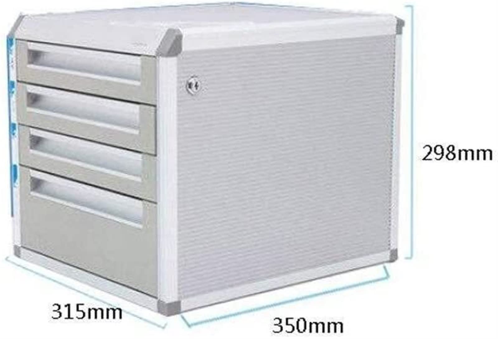 ZBZFGE Archivador de Metal con Cerradura Cajón de Oficina de Varias Escritorio de Almacenamiento para el hogar y la Oficina Solución de Almacenamiento de Archivos Elegante para un Espacio de Trabajo