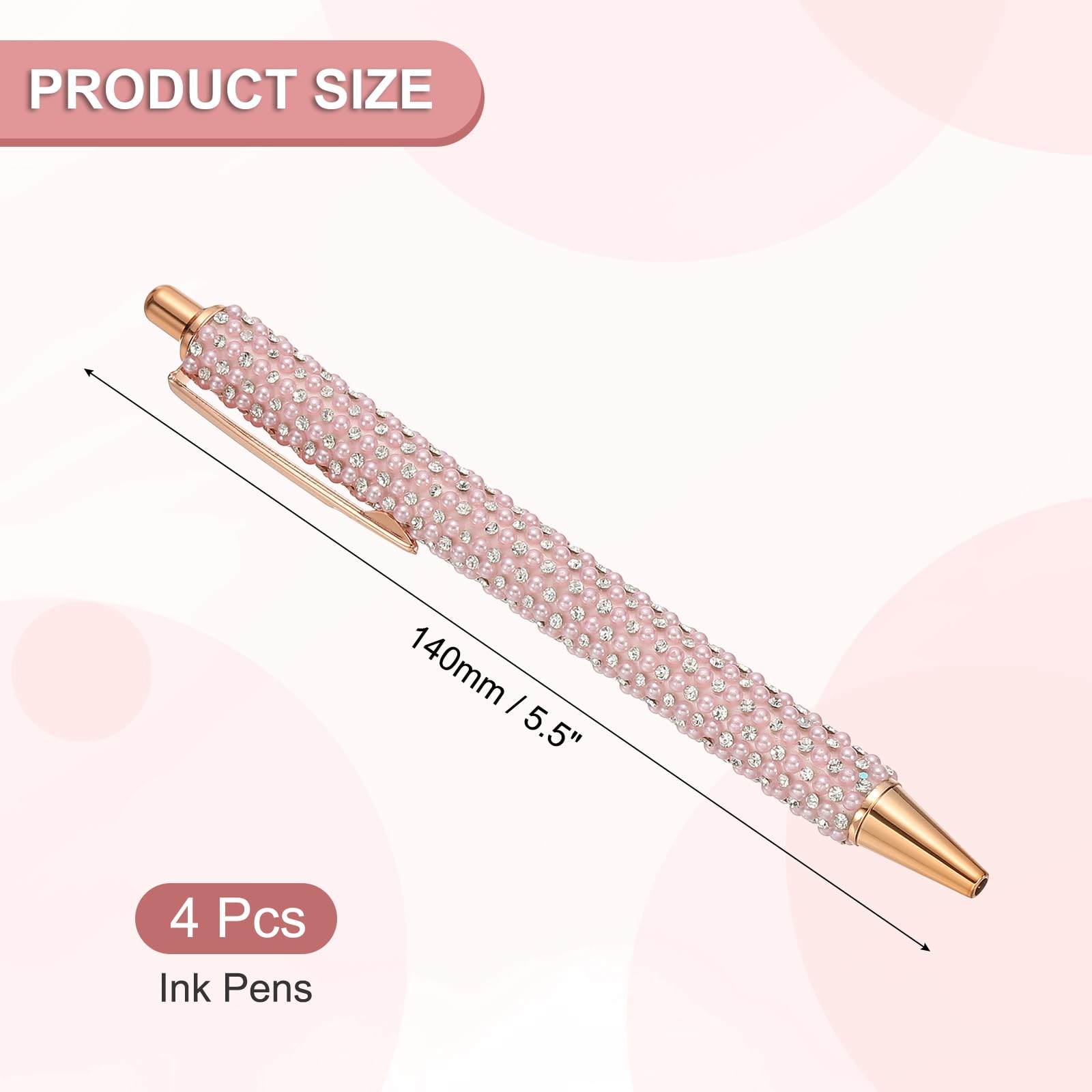 PATIKIL Rhinestone Metal Ballpoint Pen - Image 2