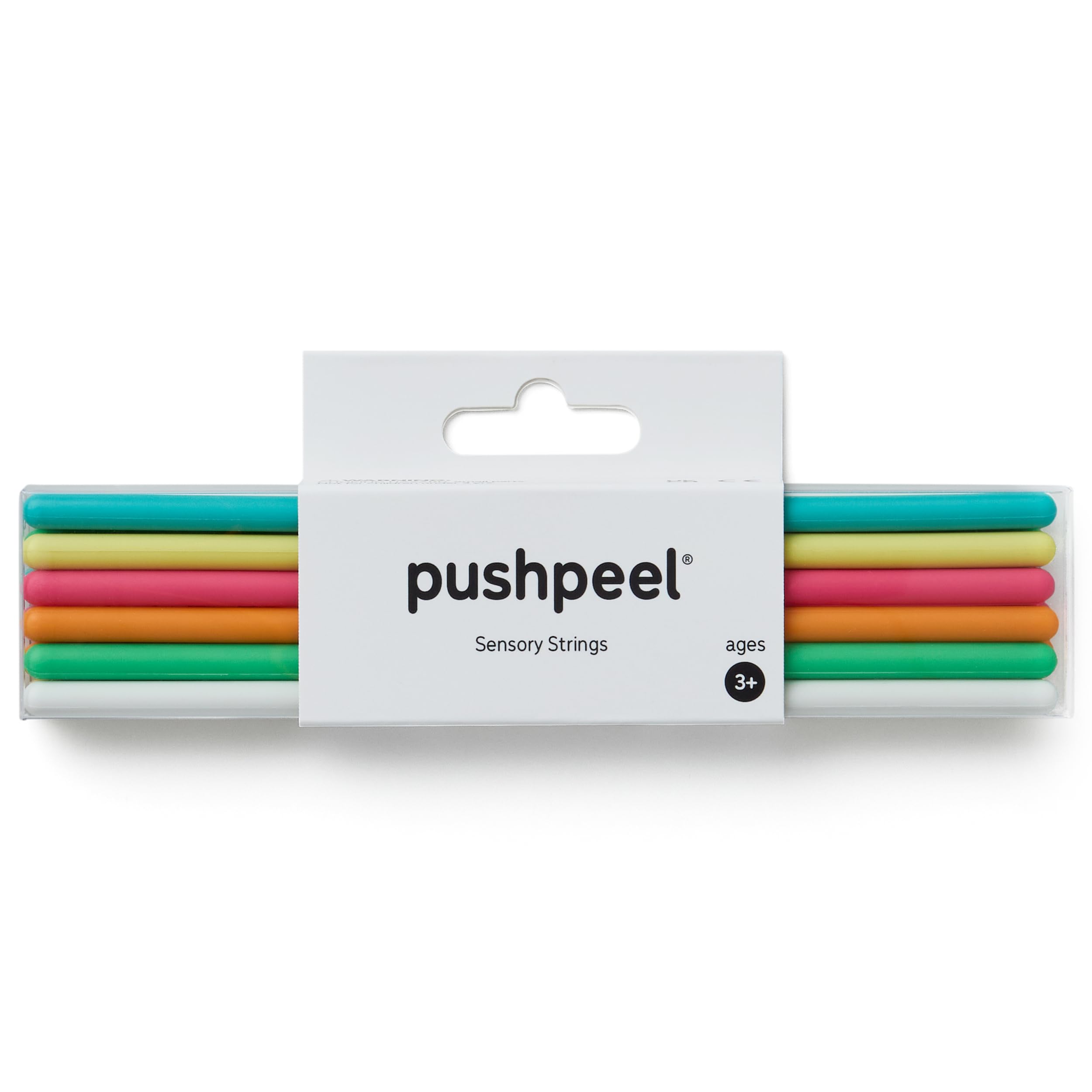 Pushpeel Sensory Strings - Silikon Fidget Strings für Beruhigung, ADHS & Autismus | Kompatibles sensorisches Aktivitätsbrett (Original & XL) | waschbar & wiederverwendbar | Kinder ab 3 Jahren