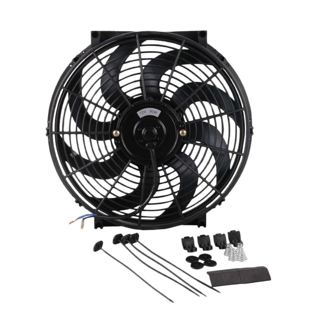 Ventilador de Refrigeración ABS para Coche de 14 Pulgadas Negro