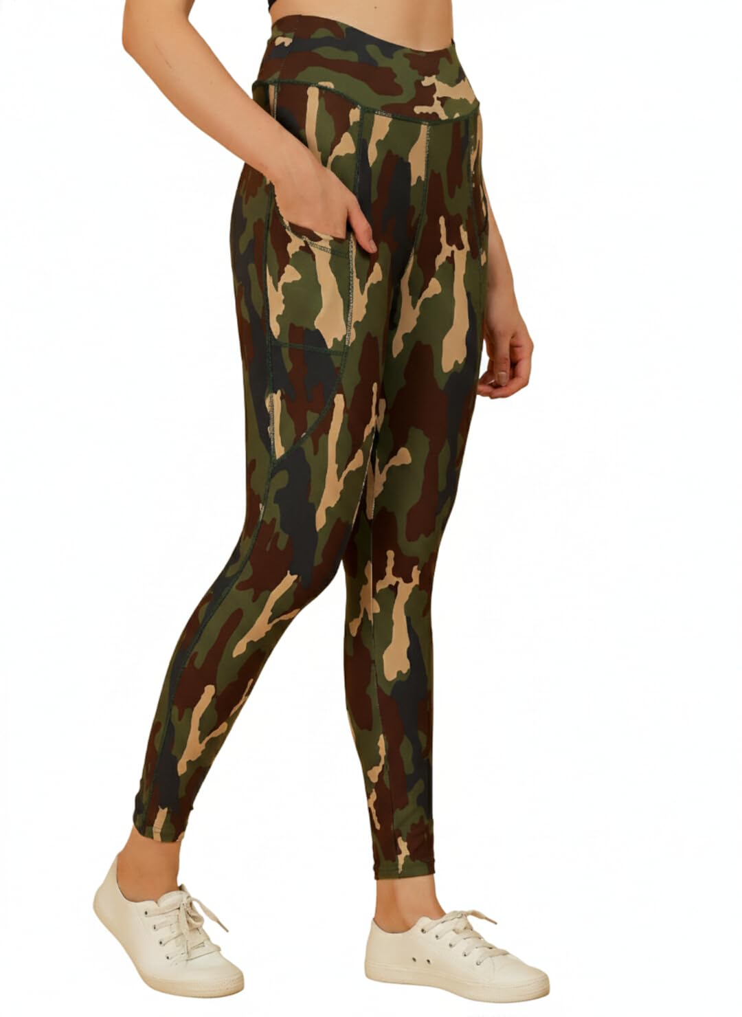 fytte Women's Dry Fit Tie Dye Printed Leggings – Athletic Sports Tights for Workout & Activewear, Blue Tie Dye-picture-27