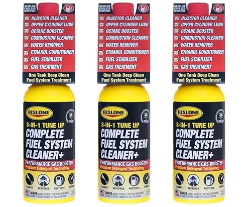 Rislone Complete Fuel System Cleaner+ | 8-in-1 Tune Up, 3-Pack