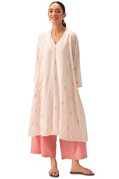 ANNI Designer | Rayon A-Line Printed Kurta with Palazzo | Women’s Kurta Set | Stylish Cotton A-Line Suit for Women Ethnic Co-ord Set