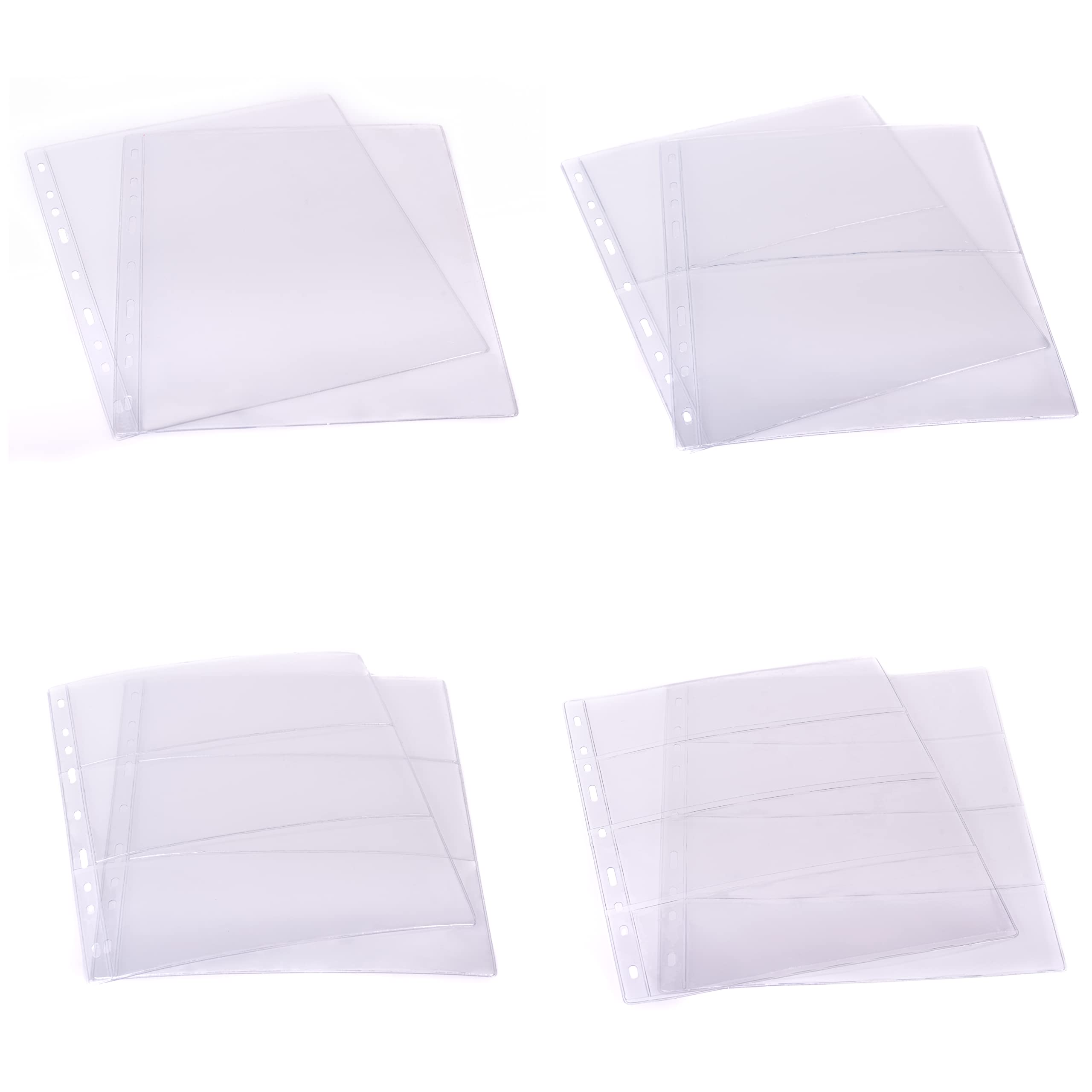 C Collector Transparent Banknote Collection Pages – Spare Pockets For Schulz Storage Album Binder – Extra Card Leaf Folders Collecting Holder - Protect And Store Small, Medium, Large Notes.