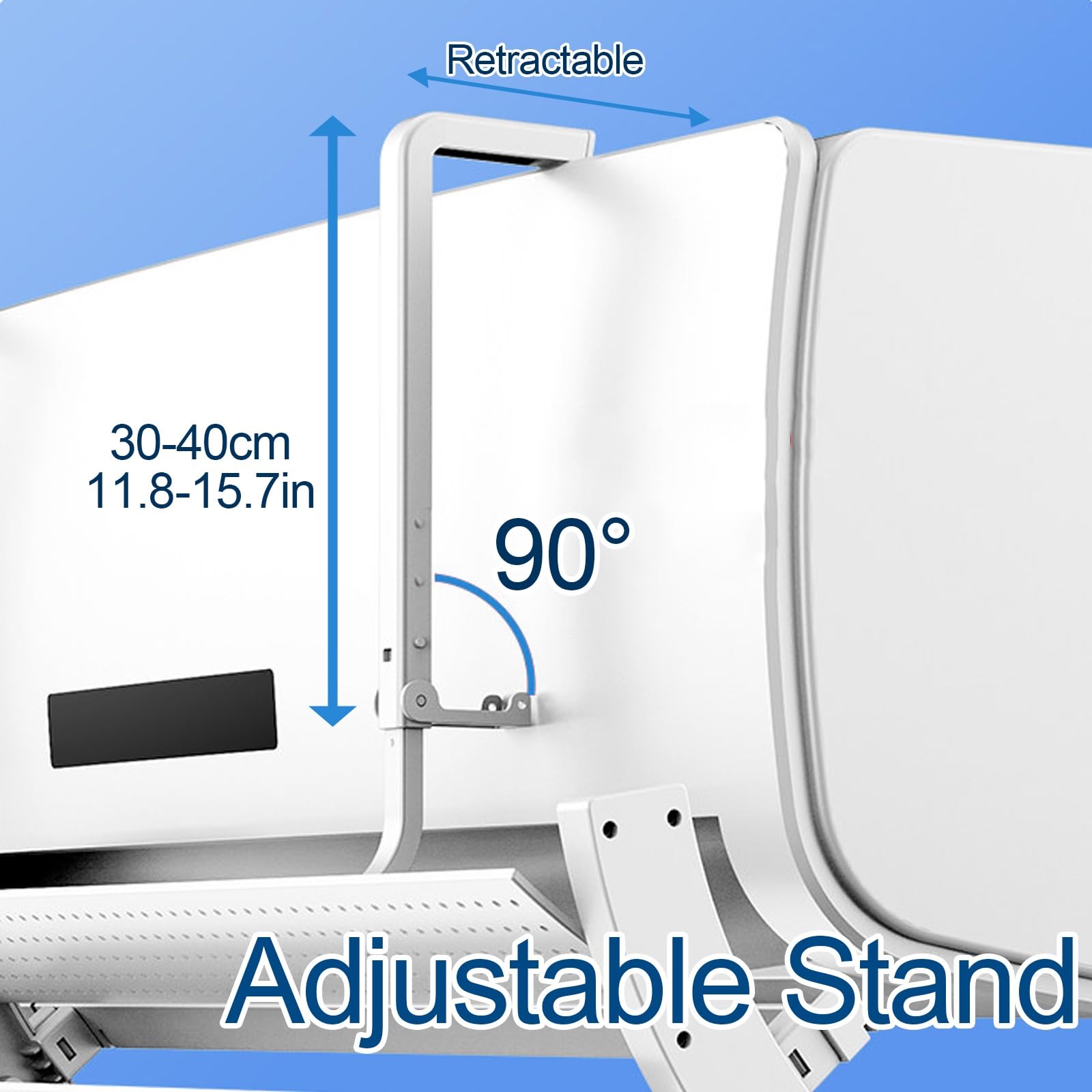 Deflettore Climatizzatore 90×20cm, Anti Getto Diretto, Aria Multi Angolo