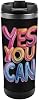 Yes You Can Travel Coffee Mug Reusable Insulated Drinking Cup with Lid for Home Outdoor Works 13 Oz