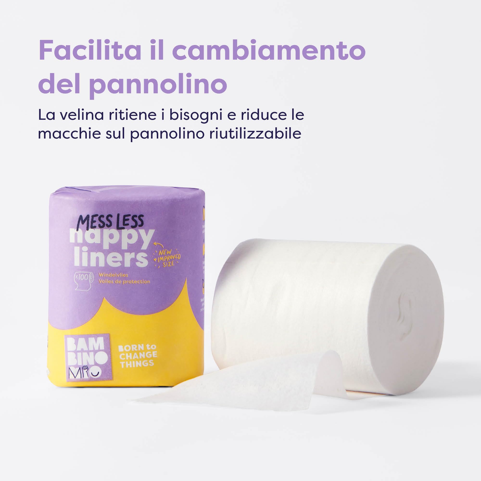 Bambino Mio Veline Pannolino Supersoft Biodegradabili 100 Veline