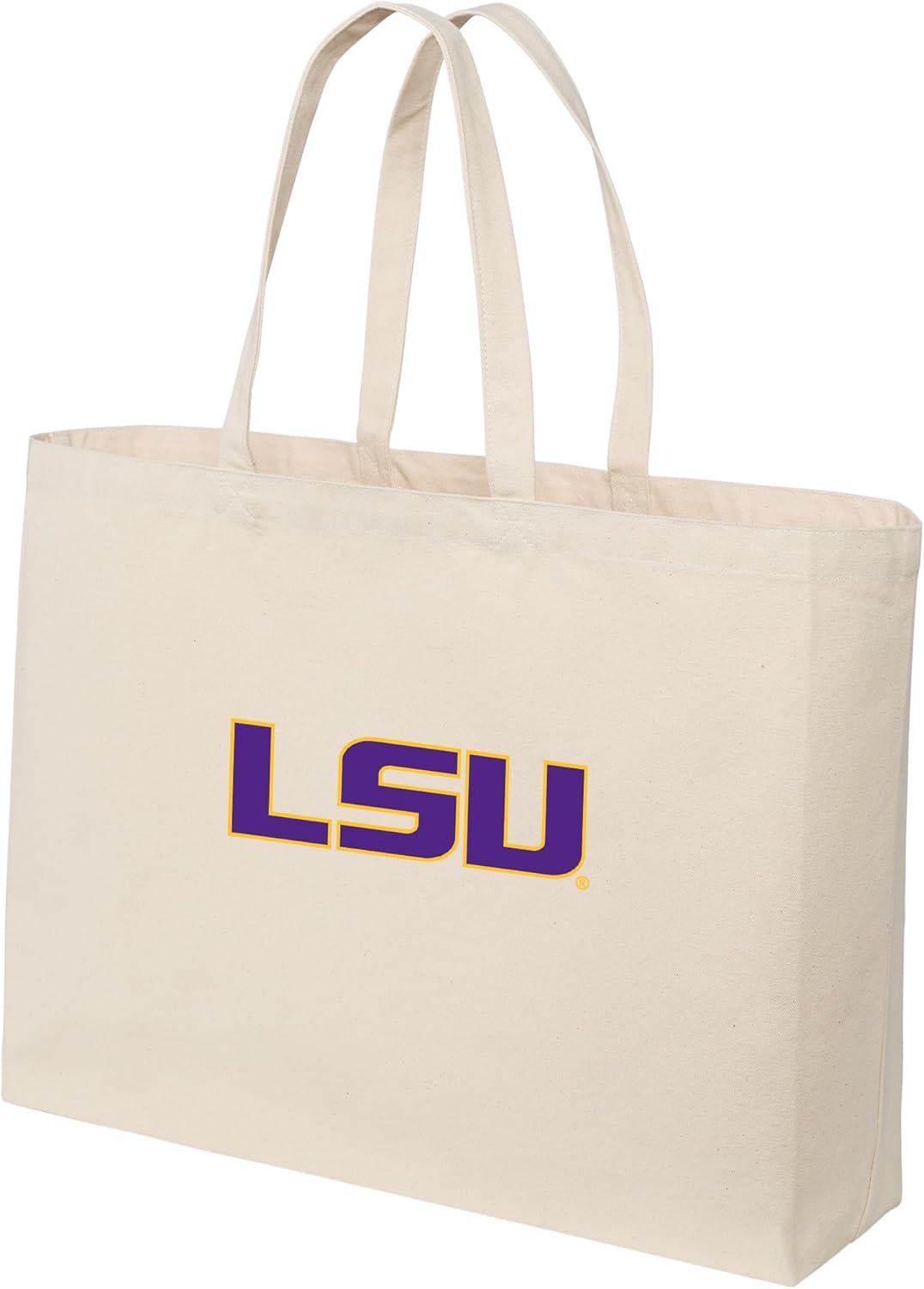 Broad Bay JUMBO LSU Tigers Tote Bag or Large Canvas LSU Shopping Bag