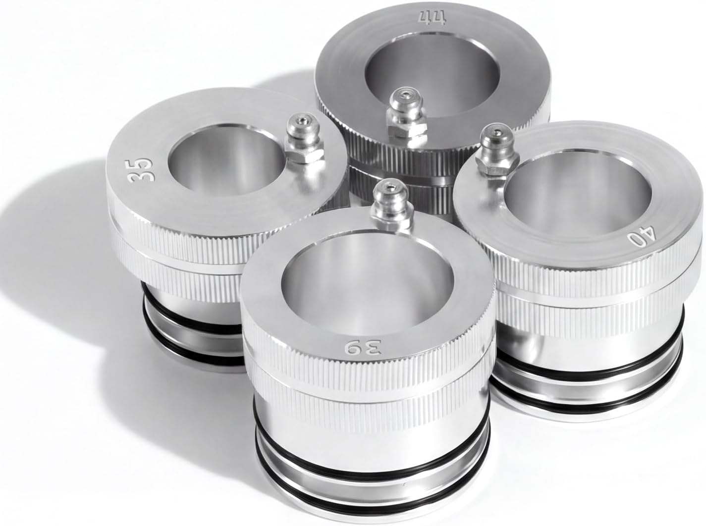 4PCS Upgrade Wheel Bearing Greaser Tool Set, Compatible with Ranger RZR and Most UTV ATV Polaris Maverick X3 35mm 39mm 40mm 44mm