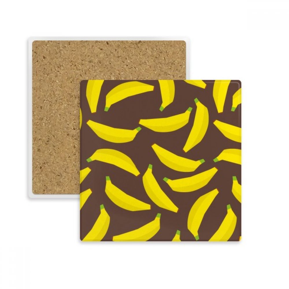 Dessous de verre banane jaune en pierre pour protéger la table basse du salon