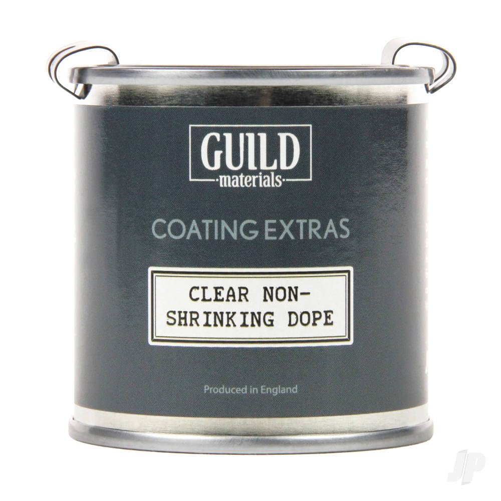 Guild Materials Clear Non-Shrinking Dope (250ml Tin) For RC Model Aircraft