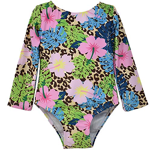 Image of Flap Happy Baby Girls' UPF 50+ Charlie L /S Rash Guard Swimsuit