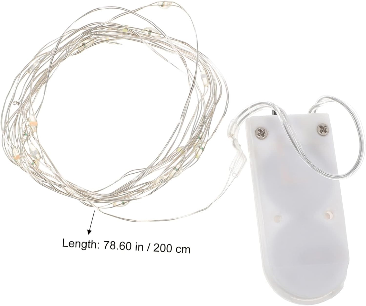 Guirlandes lumineuses ， 1 pièces chaîne LED fil de cuivre guirlande lumineuse rideaux lumineux à piles décor musical lumières de Noël à piles télécommande fil mini bouton batterie ( Color : Transparen