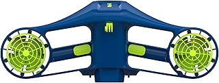 Nilox Elektrischer Unterwasser-Scooter, Für Tauchgänge bis 40 m Tiefe, bis 35 Min. Laufzeit, 3 Geschwindigkeitsstufen, leicht zu transportieren & bedienen, Blau