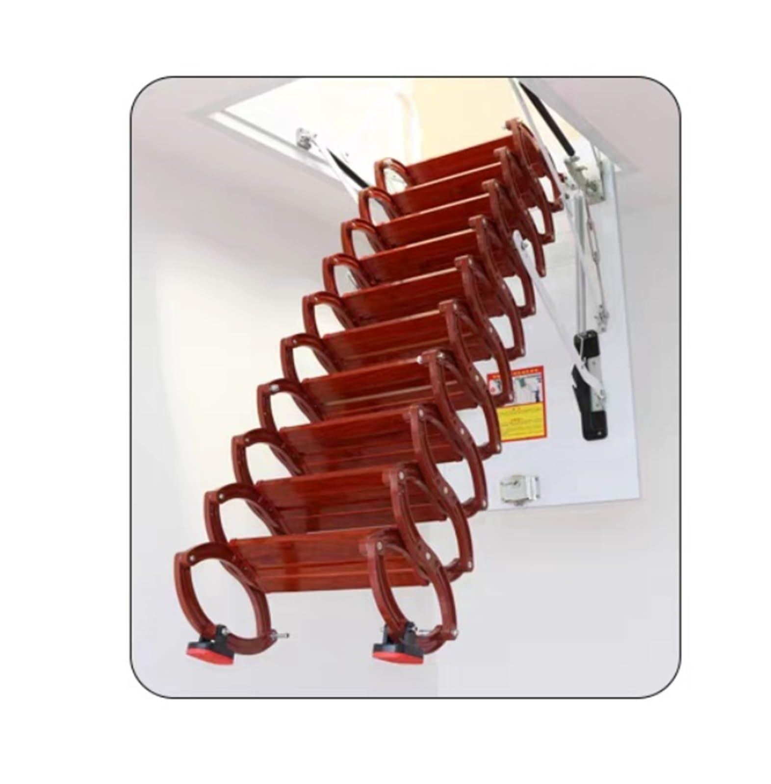 Escalera Tipo Loft Escalera de ático de Techo Invisible de Metal